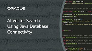 AI Vector Search Using Java Database Connectivity