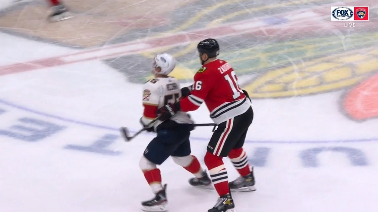 Nikita Zadorov's Cross Check Sends Noel Acciari To The Locker Room