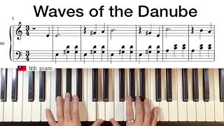 Waves of the Danube  《多瑙河的波浪》 { piano + sheet  music }
