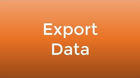 IMPORT EXPORT   EXPORT DATA