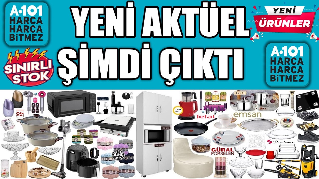 A101 12 Mart 2026 🛍️ ÇEYİZ & EV ÜRÜNLERİ 💥 BU HAFTA İNDİRİMLERİ 😍 A101 Aktüel Kataloğu Güncel