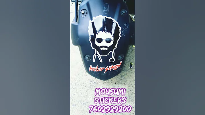 Yamaha FZ-S version 3.0 Stickers##Yamaha MT -15 Headlight Stickers Modify# #mt-15 stickers m