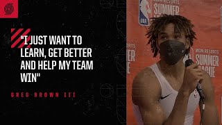 Greg Brown III: I just want to learn, get better and help my team win | Trail Blazers vs. Pacers