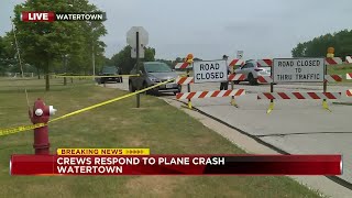 Plane crash reported in Watertown park
