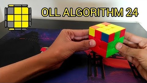 OLL ALGORITHM 24 IN 3X3X3 CUBE WITH FINGER TRICKS