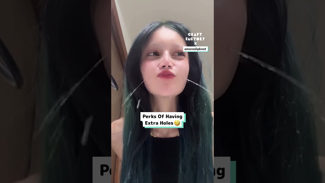 Blasting Water Out Of My Cheek Piercing 😬