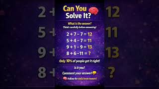 This Simple Puzzle Tricks Almost Everyone 🧠 #testyourbrain #iqtest #puzzle #brainteaser #brain