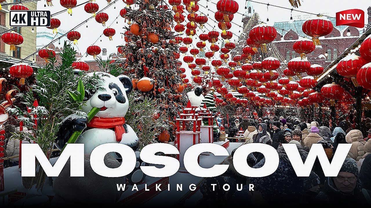 ТАКОЙ МОСКВЫ ВЫ ЕЩЁ НЕ ВИДЕЛИ: Китайский Новый год на Манежной площади | 4K HDR 🎊
