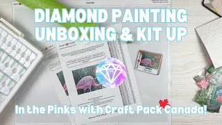 My First Craft Pack Canada - It's So Pink!! | Diamond Painting Unboxing & Kit Up
