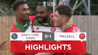 Early Kiernan Goal Sends Walsall Through | Kings Lynn Town 0-1 Walsall FC | Emirates FA Cup 2021-22