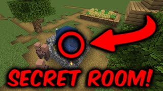 Minecraft Secret Room In The Village Fountain!