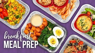 5 Healthy BREAKFAST Meal Prep Ideas | New Year