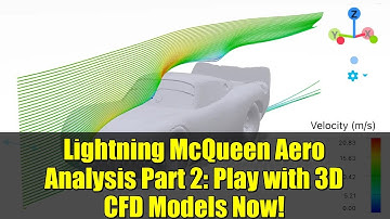 Lightning McQueen Aero Analysis Part 2: Play with 3D CFD Models Now!
