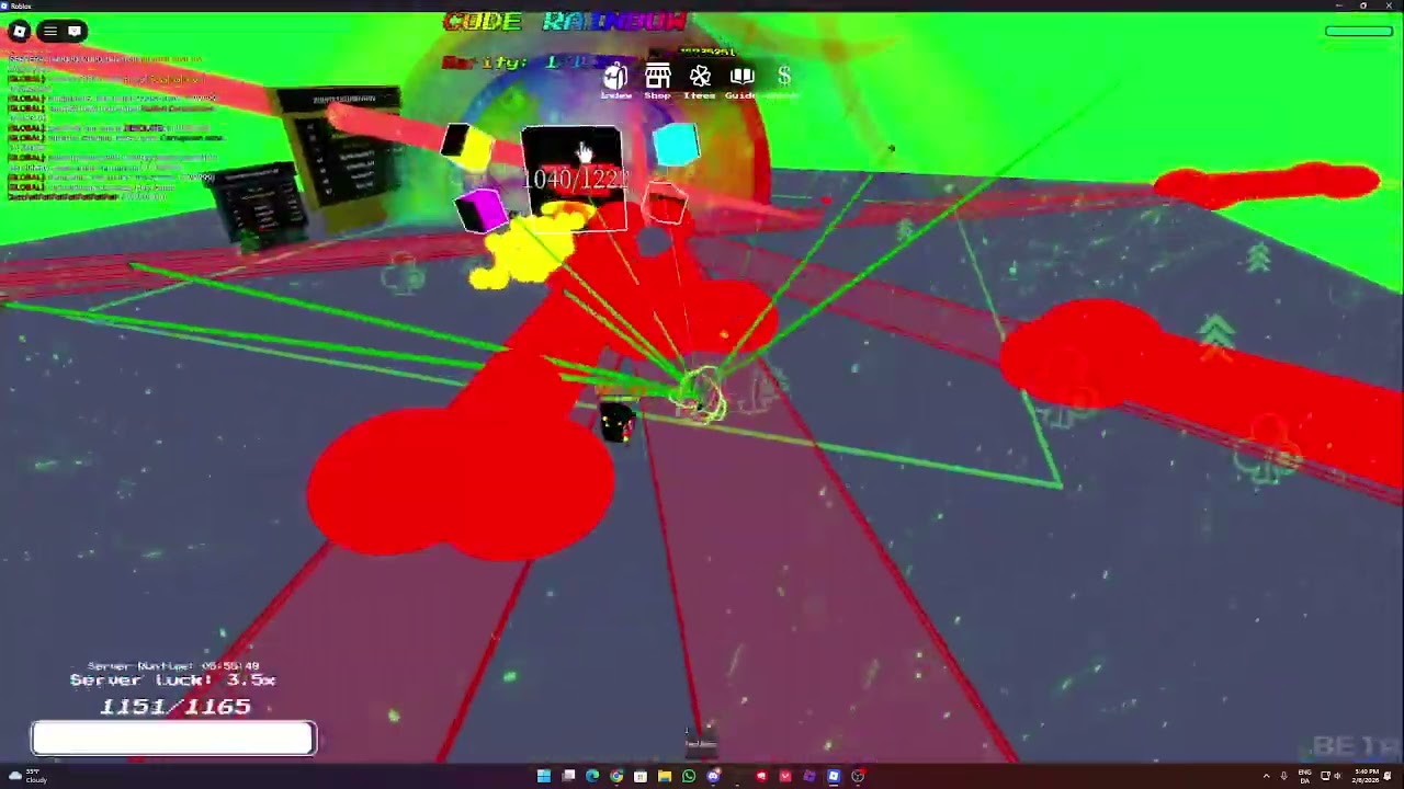 under.rng code rainbow fight