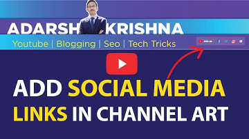 How to Add Social Media Icons Links to Your YouTube Channel Art | 2020