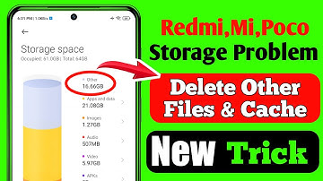 Storage full problem in Miui phones- How to clean other & cache file in Redmi, MI, Poco || Delete