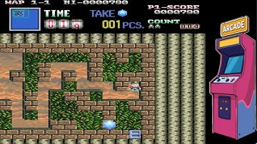 Boulder Dash Part 2 Arcade Longplay Playthrough Data East 1990