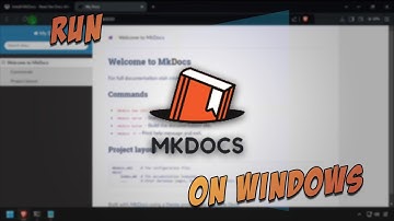 Install MkDocs - Read the Docs Alternative - on Windows