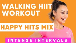 20 min Happy HIITS Walking Workout (EXTREME SWEAT)
