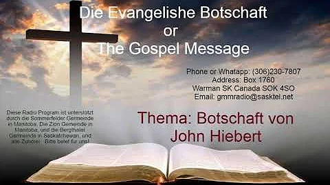 John Hiebert - Glauben in ein Christ