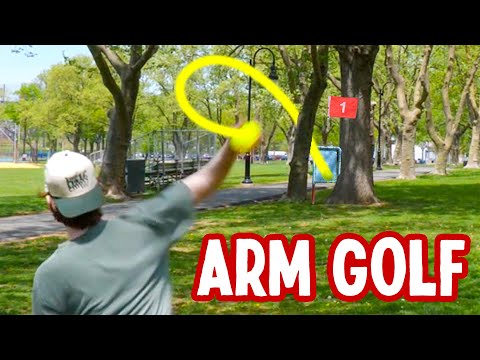 We Played Golf ONLY Using our Arms!
