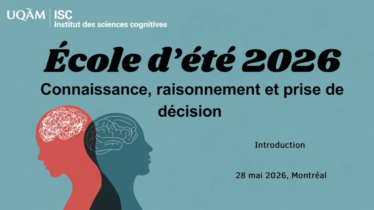 École d'été | 28 mai 2026 : Introduction de la journée par Janie Brisson