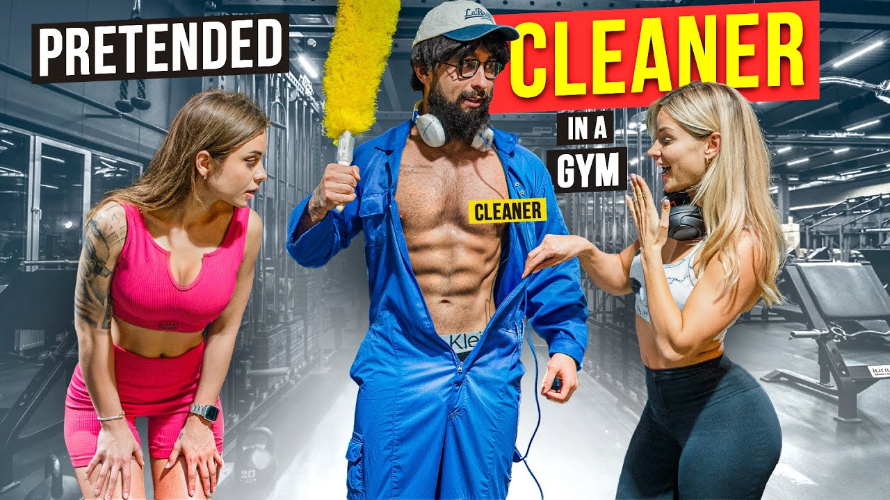 ⁣She can't say No to CLEANER  | Anatoly GYM PRANK #23