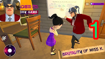 Scary Teacher 3D Game  gameplay walkthrough part-1 (iOS, android)