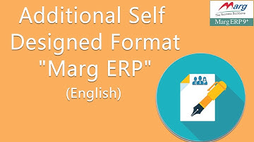 Business Booster Additional Self Designed Format "Marg Software" [English]