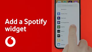 iPhone 12 Pro tip 3 | Add a Spotify widget to your home screen | Vodafone UK screenshot 4