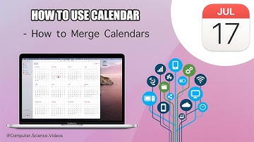 How to MERGE Calendars On the Calendar Application Using a Mac - Basic Tutorial | New