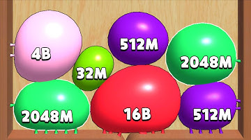 Blob Merge 3D - Colour Melty Bubble Satisfying ASMR Gameplay | ( Cube Arena 2048 )