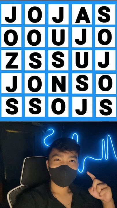 Find the letter sequence of the word Jos among this many random letters😱