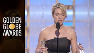 Kate Winslet Wins Best Actress Motion Picture Drama  Golden Globes 2009