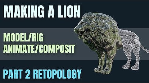 MODEL AND ANIMATE A LION| Part 2 | Full workflow | real contract | Blender 2.8