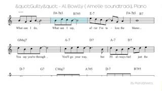 Guilty - Al Bowlly ( Amelie soundtrack) [Piano Solo]