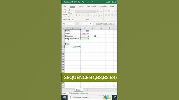 Sequence function in excel  | Advance Excel Formula | MyExcelGeeks