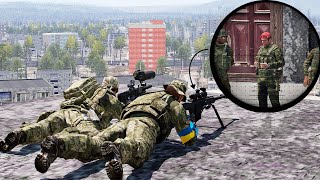 UA Sniper take out Russian general and steals BMPT Terminator ARMA 3 milsim