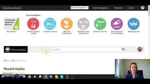 Guided tour of the SuSanA Discussion Forum