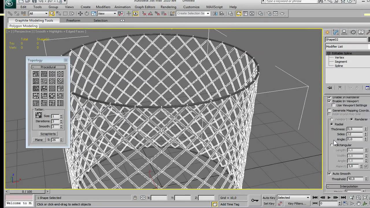 grillage 3ds max