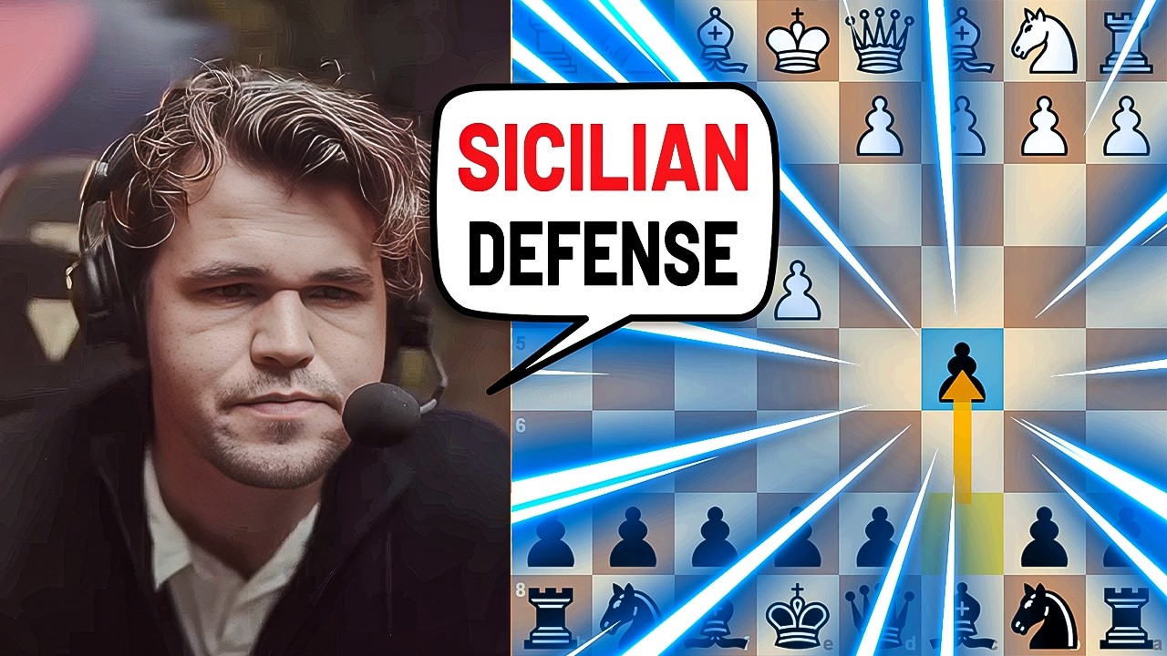 Magnus Carlsen Plays a Strong Sicilian Defense Game - YouTube