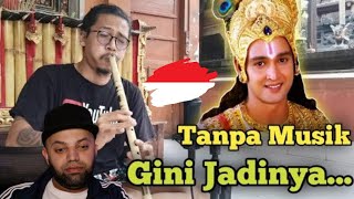 Sejuk‼️SULING KRISHNA DI MAHABHARATA (COVER) Reaction | Indonesia Reaction | MR Halal Reacts