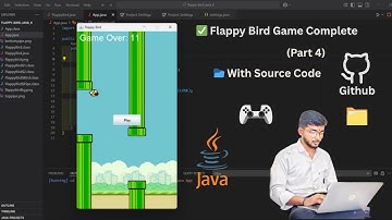 ✅ Flappy Bird Java Game Completed | Full Mini Project + Source Code Demo (Part 4)