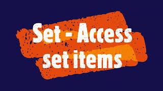 PYTHON - Set - Access set items #PythonTips #viral #videos #pythonsets #sets #set #viralvideo