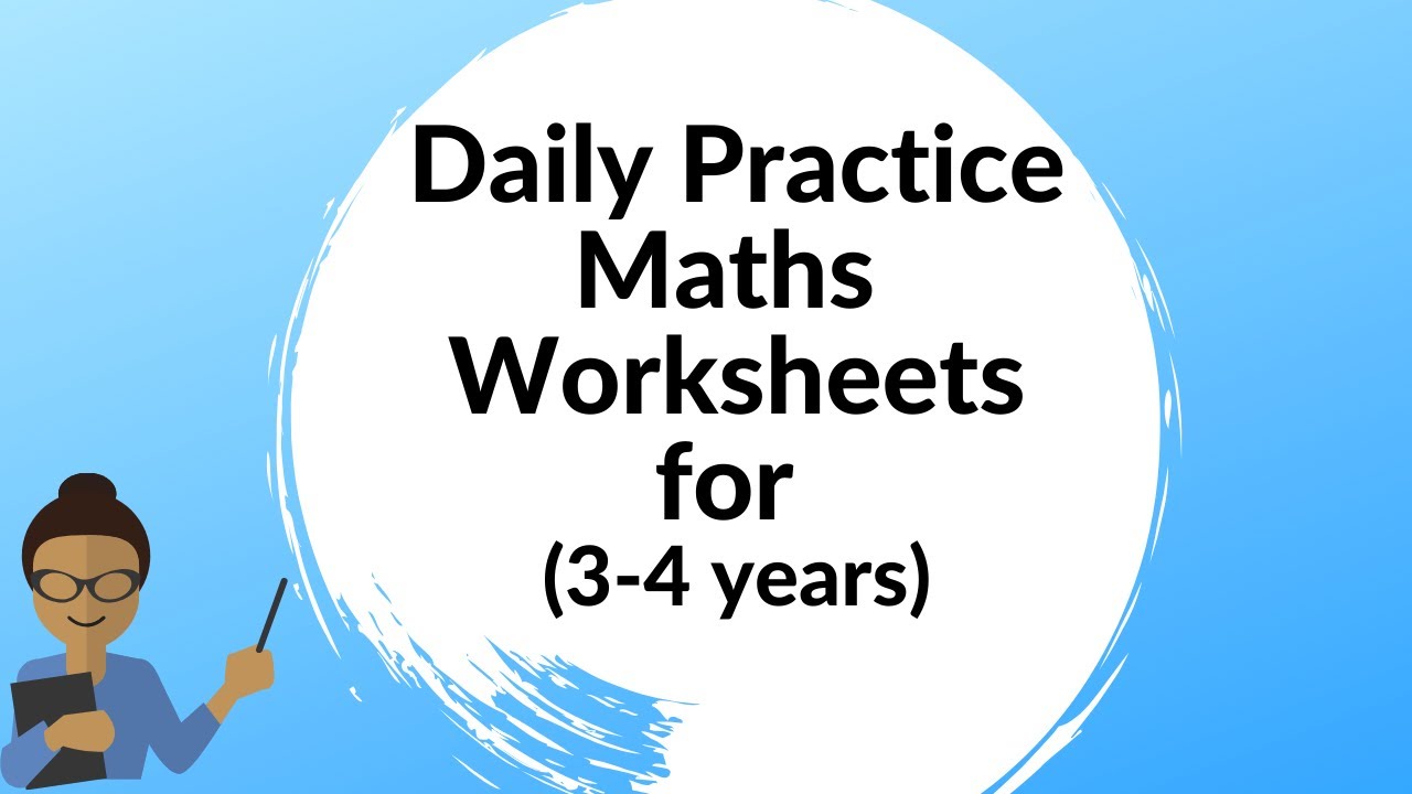 maths worksheets for 3 4 years maths free worksheets for pre school