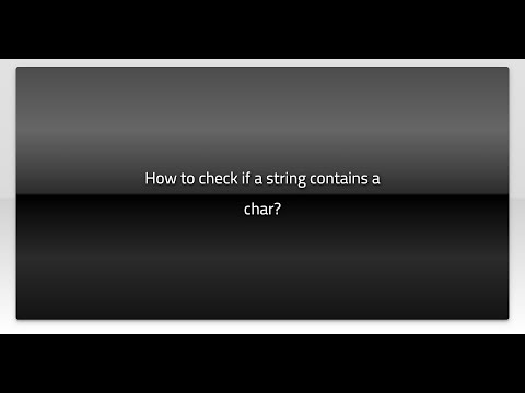 How to check