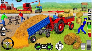 Grand Farming Simulator 3D Mega Tractor Driving Games Modern Tractor Trolly Android GamePlay  screenshot 4