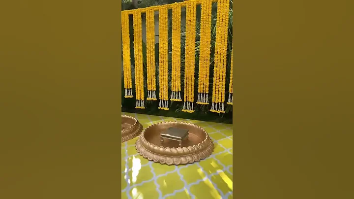 Haldi Decoration Ideas at home  || Vivanta Event Management ||Dm For Order 👍👍#home#wedding #ytshorts