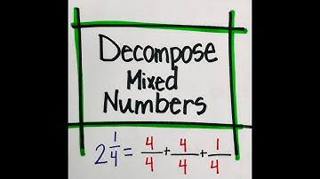 How to decompose fractions: 4th Grade Math