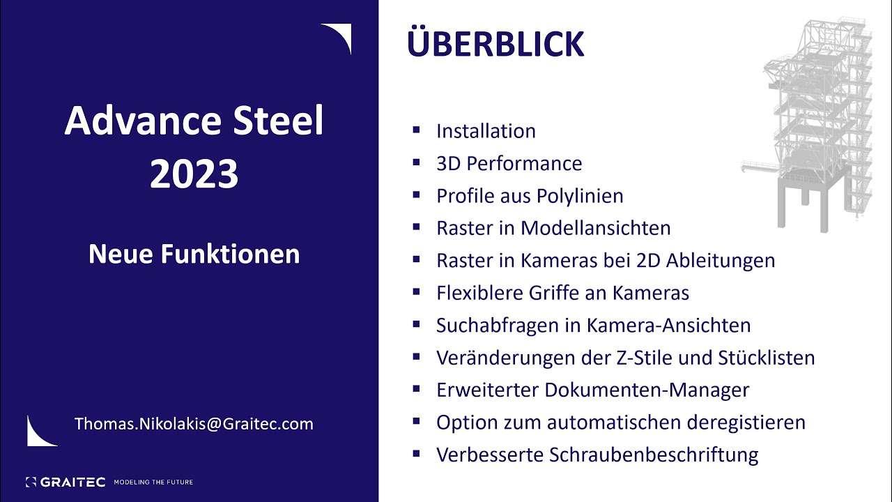 Autodesk Advance Steel 2023 - Neue Funktionen - YouTube